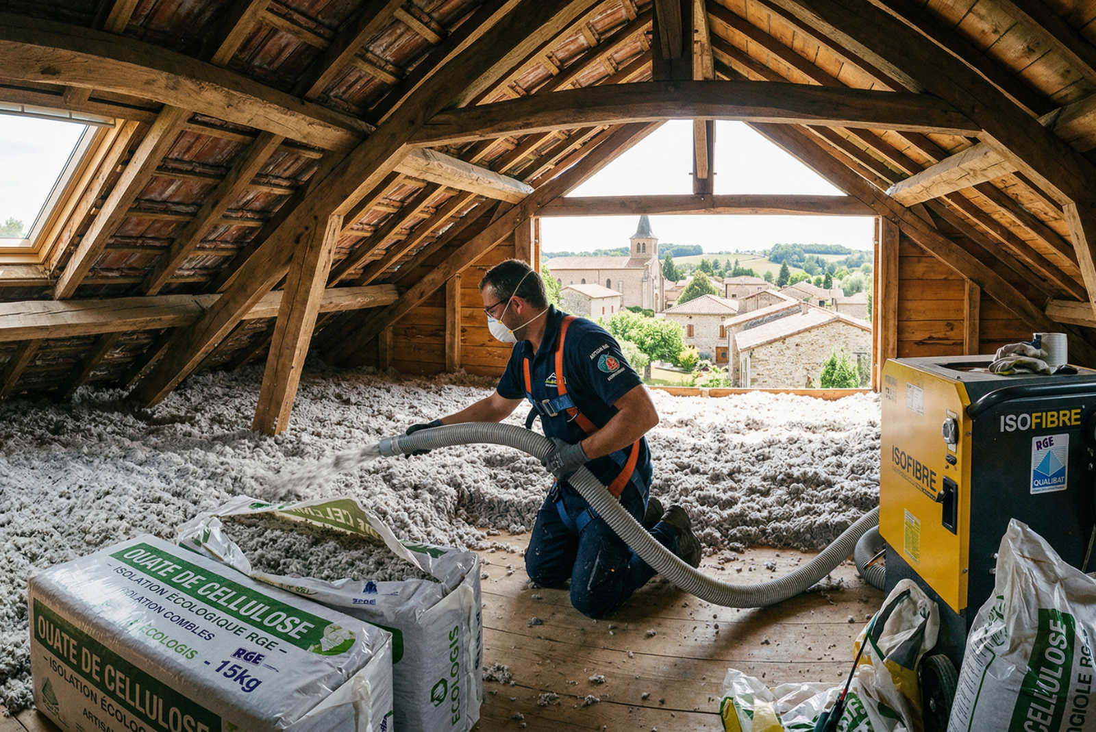 Artisan RGE pour l’isolation des combles par soufflage Castanet-Tolosan