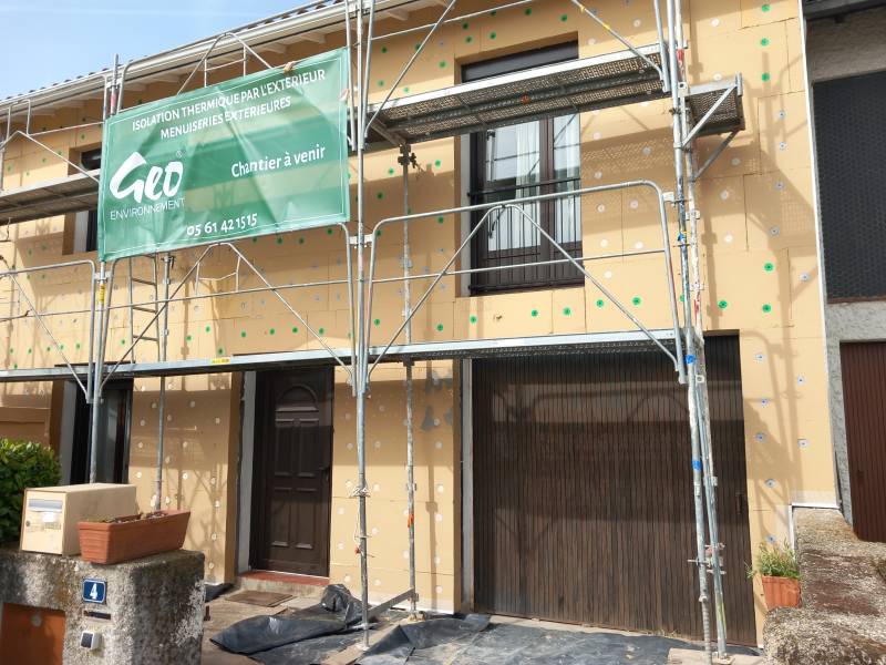 Isolation Thermique par l'Extérieur d'une maison avec Geo Environnement à Blagnac