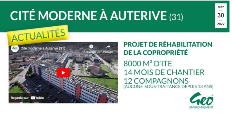 Cité moderne d’Auterive en rénovation