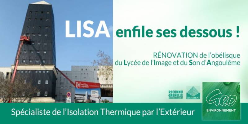 LISA rénovation de l'obélisque à Angoulême